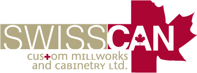 SwissCan Custom Millworks & Cabinetry Logo Design